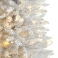 thumbnail image 5 of Nearly Natural Warm White Prelit LED White Decorated Slim Christmas Tree, with 743 Bendable Branches 6', 5 of 11