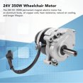 thumbnail image 3 of 24V 350W Permanent Magnet Electric Motor, 18.7A Rated Current IP44 Protection Level 24V 350W Electric Wheelchair Motor  for Mini Bicycles, 3 of 7