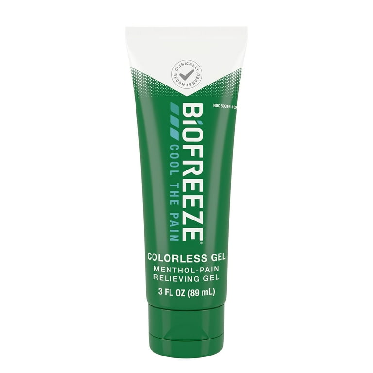 BioFreeze Menthol Pain Relief Colorless Gel, 3 fl oz - Walmart.com