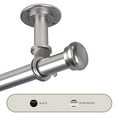 thumbnail image 1 of Rod Desyne Rosen 1" Ceiling Curtain Rod/Room Divider, 28-48 Inch, Satin Nickel, 1 of 4