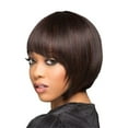 thumbnail image 4 of Short Wavy Bobo Human Hair Full Wig Glueless Stragiht Wigs Black Women, 4 of 4