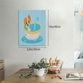thumbnail image 2 of Susaid Cute Dog In Bath Pattern Vertical Canvas Wall Decor 12x16in - Waterproof with Wood Frame & Damage-Free Hanging Kit, 2 of 8