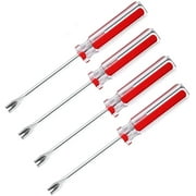 4 Pack Tack Lifter Tack Puller Nail Puller, U Tip Nail Staple Rivet Staple Puller Staple Remover Tool