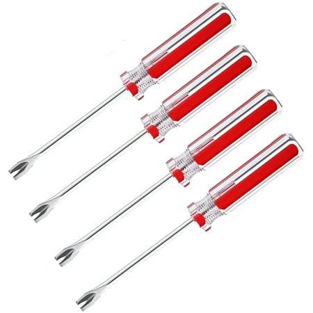 4 Pack Tack Lifter Tack Puller Nail Puller, U Tip Nail Staple Rivet Staple Puller Staple Remover Tool