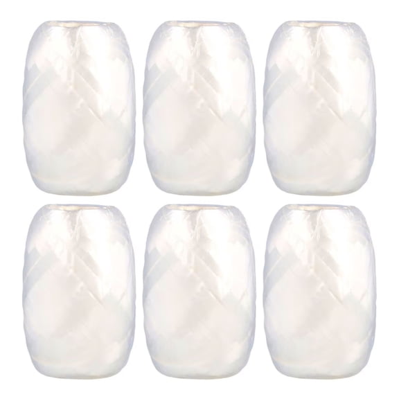 White White Curling Ribbon, 6 Pack