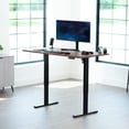 thumbnail image 2 of VIVO Electric 60” x 30” Stand Up Desk Workstation, Dark Walnut Top, Black Frame, 2 of 8