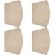 thumbnail image 5 of Bewildely Manteles individuales de redonda de 4 piezas Mantel individual resistente a las manchas con forma de cuña Mantel antideslizante con Type2 NO2, 5 of 6