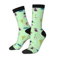 thumbnail image 2 of Lsque Pikmin Printed Men's Crew Socks, Soft Durable Breathable Moisture-Wicking with Odor Control Cotton socks, 2 of 7