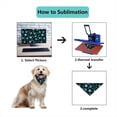 thumbnail image 5 of 36 PCS Sublimation Blank Dog Bandana,DIY Holiday Dog Scarf, 5 of 7