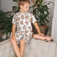 thumbnail image 4 of Fotbe Farm Cow Animal Pijama Estampada de 2 Piezas para Niños – Ropa de Dormir de Manga Corta Cómoda para Niños y Niñas, Camiseta y Shorts de Algodón-X-Large, 4 of 6