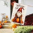 thumbnail image 5 of HomeKingdee Fall Gnome House Flag, Fall Decor Gnomes Flag, Autumn Flags Pumpkin Leaves Signs Home Decorations Rustic Welcome Outdoor Farmhouse Thanksgiving, 5 of 7