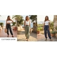 thumbnail image 6 of Cuteduck Women's Pants Spring Summer Fall NA NA Drawstring Wide Leg Lounge Bohemian Casual Trousers S-XL, 6 of 9
