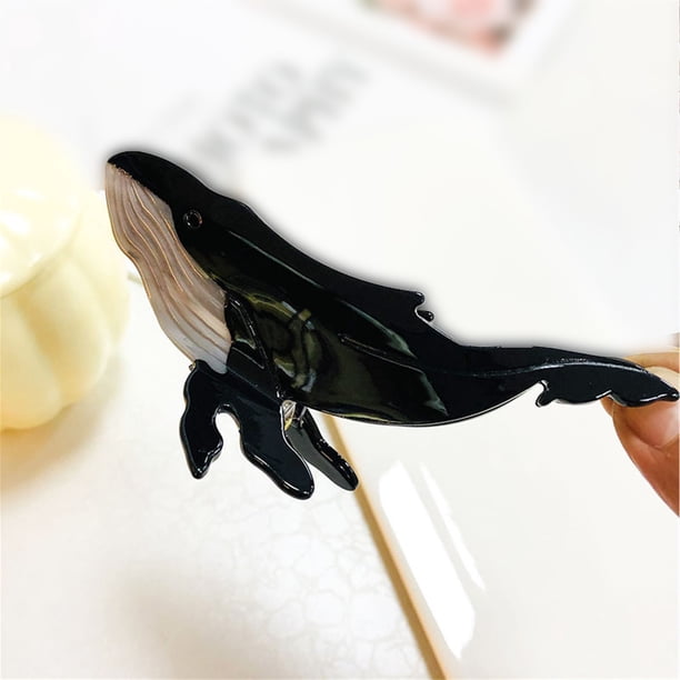 Pinza para el cabello con agarre en la parte posterior de la cabeza, estilo lindo, accesorios para el cabello, pinza para el cabello de ballena