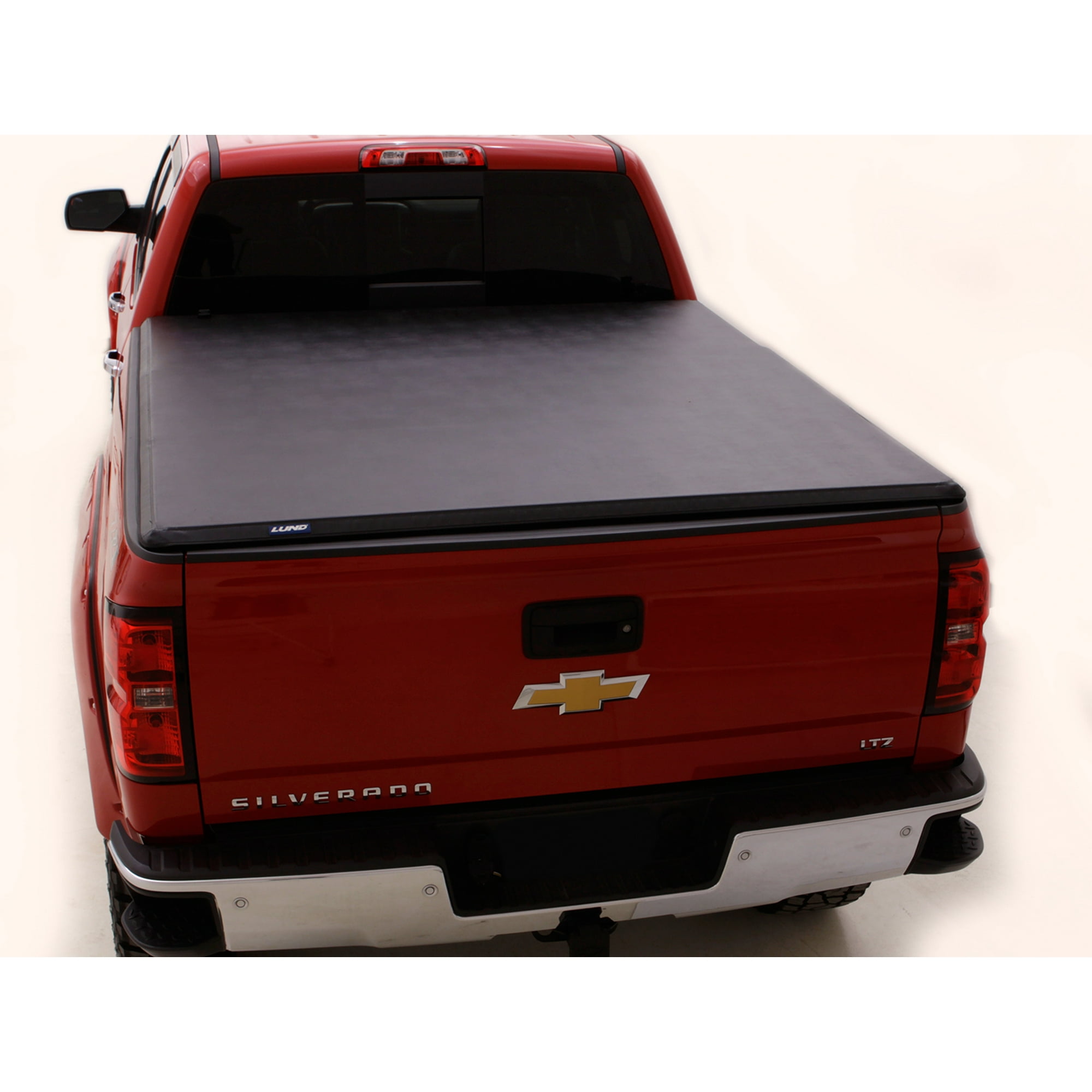 Lund International 969251 Tonneau Cover Hard Tri Fold Lockable Using Tailgate Handle Lock Black Vinyl Over Aluminum Panels Walmart Canada