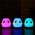 thumbnail image 3 of Lámpara Led Con Sensor Táctil De Silicona, Lámpara Panda Pat, Bonita Lámpara De Noche De 7 Colores Claros, Lámpara De Control Táctil Eigraketly HA014215-00, 3 of 7