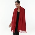 thumbnail image 2 of RIIQIICHY Red Scarfs for Women Winter Pashmina Shawls and Wraps for Evening Dresses Large Warm Scarves, 2 of 5
