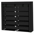 thumbnail image 2 of Veryke 64" 6-Tier Portable Closet Wardrobe, Storage Organizer Clothes Rack with Shelves - Black, 2 of 7