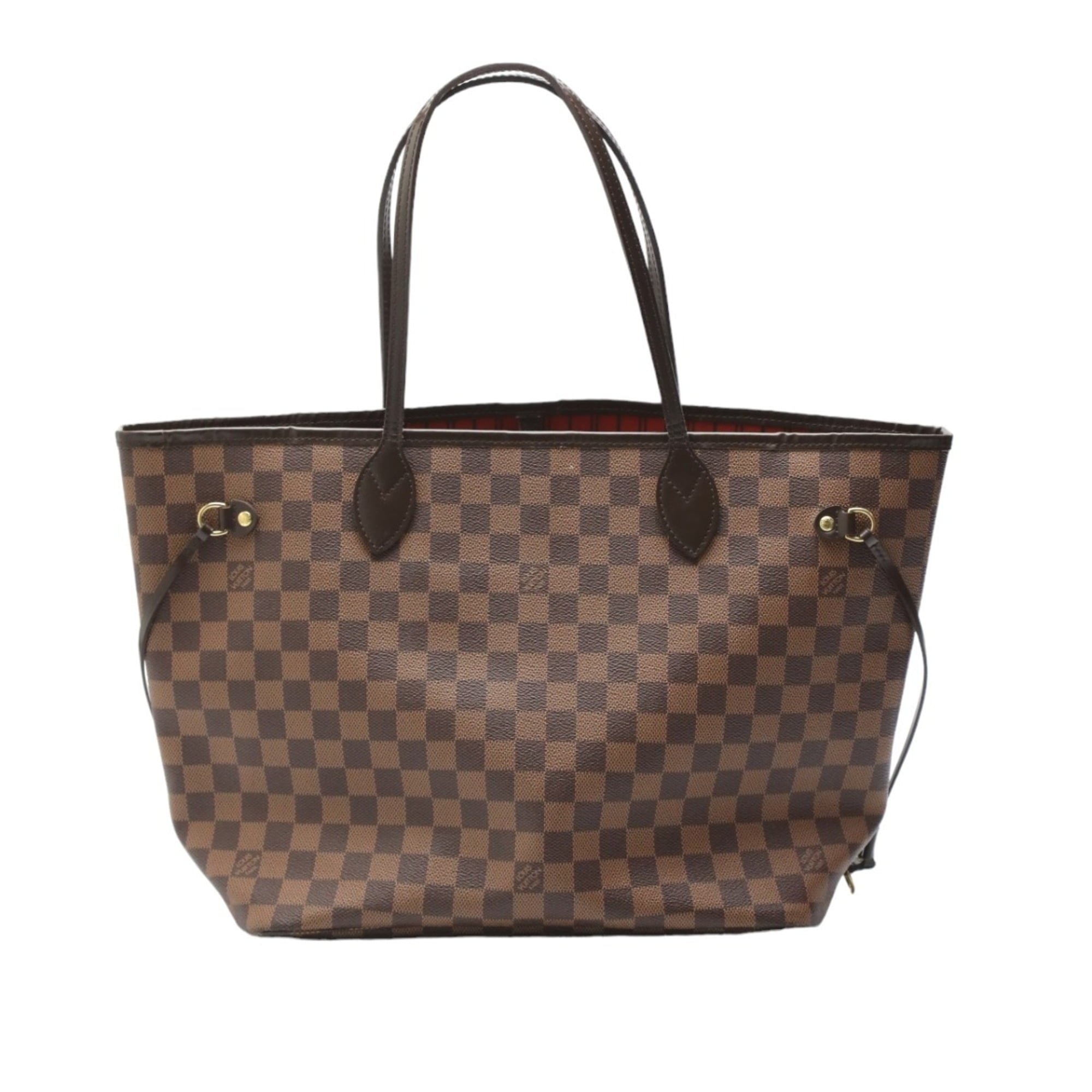 Pre-Owned LOUIS VUITTON Monogram Neverfull MM Tote Bag Brown Beige 