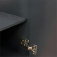 thumbnail image 4 of 49 in. Double Wooden Vanity Dark Gray with Black Galaxy Rectangle Sink, 4 of 12
