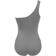 thumbnail image 3 of GFDYREE Women's One Piece Swimsuits One Shoulder Plus Size Swimwear Bathing Suit with See Through Mesh Style, 3 of 3