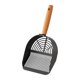 thumbnail image 2 of Cat Litter Kitten Waste Lifter Herramientas de limpieza de mascotas Manejo de madera Portable Gatintería Scooper Mesh Scooper para cachorro Rayas largas, 2 of 8