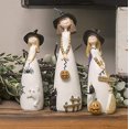 thumbnail image 1 of Halloween Witch Decorations Figurines, Classic Witches Hats, Cat And Pumpkins, 1 of 4