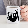 thumbnail image 4 of CafePress - Sloth Lazy Animal Freeclimber Mug - 11 oz Ceramic Mug - Novelty Coffee Tea Cup, 4 of 4