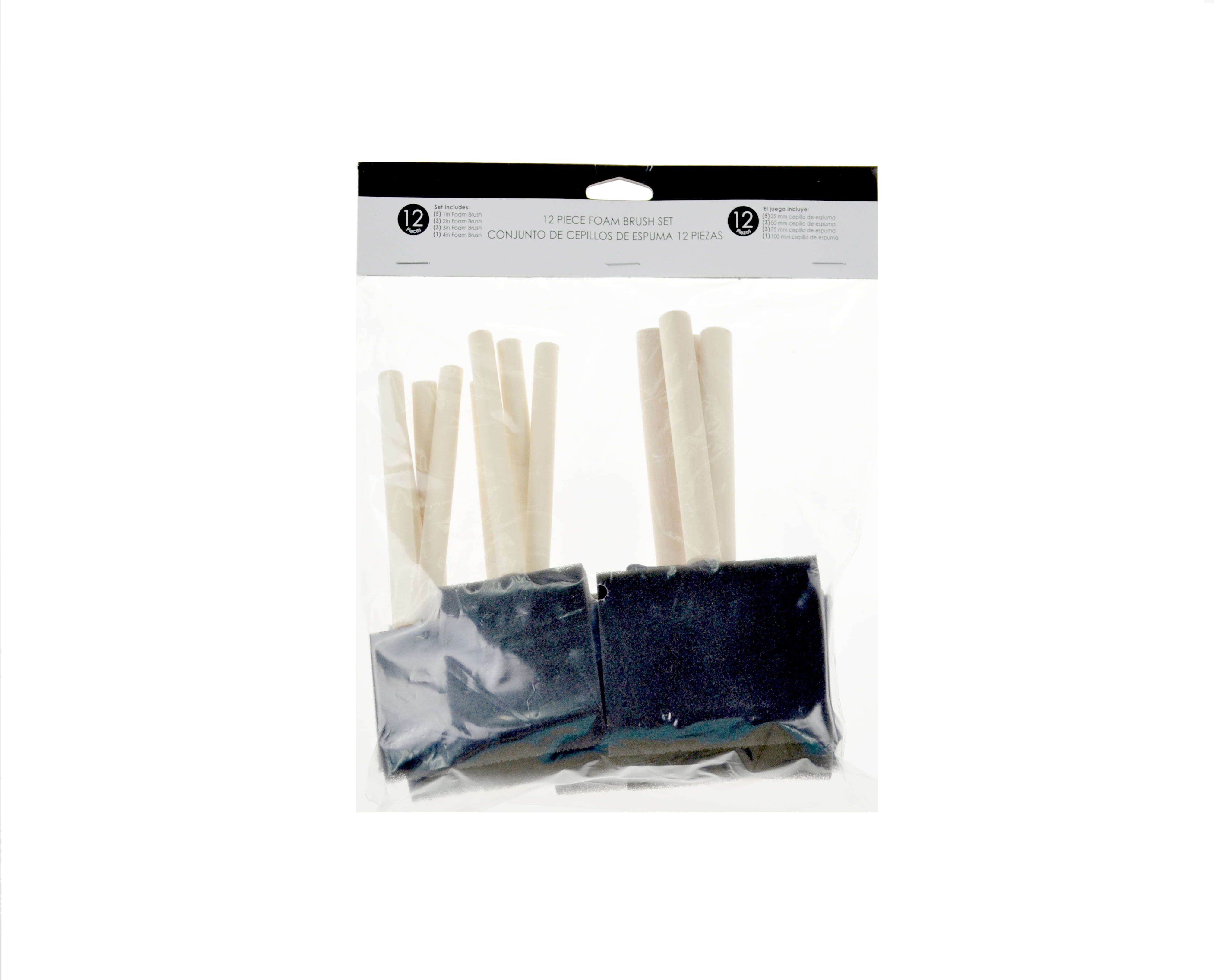 12pcs Foam Household Paintbrushes Set for Paint and Craft