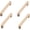 128mm, variant on Gamvdout Wooden Handles for Cupboards 4Pcs Furniture Accessories Beech Varnish Wooden Double Hole Single Hole Wooden Handle Drawer Cabinet Storage Cabinet Handle 128Mm