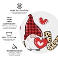 thumbnail image 3 of Fuzoiu Love Gnomes Print Leather Coasters Set,Drink Coasters Set of 4,for Tabletop Protection, Durable PVC Coasters,Home Décor and Housewarming Gift-Round Shape, 3 of 6