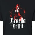 thumbnail image 3 of Disney Villains - Cruella Devil Spatter - Juniors Cropped Cotton Blend T-Shirt, 3 of 5