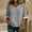 Gray, variant on Womens Short Sleeve Tops Cotton Linen Shirts Loose Casual V Neck Lace Blouses Summer Vacation Clothes