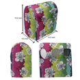 thumbnail image 5 of Summer Lounger Chair Bag, Exotic Hibiscus Petals on Grunge Rainbow Toned Gradient Colorful Background, High Capacity Storage with Handle Container, Lounger Size, Multicolor, by Ambesonne, 5 of 5