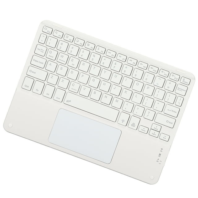Ultra Thin Cordless Keyboard, with Touchpad - Low Noise, Fast Typing, Wide Compatibility for Smartphones, Tablets, Laptops