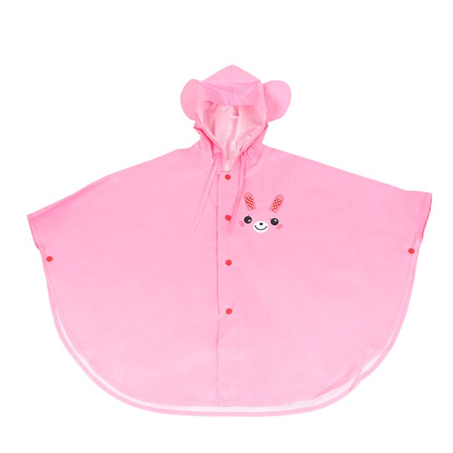 Amdohai Poncho de Pluie pour Enfants à Capuche Garçon Fille Imperméable Dessin Animé Mignon Manteau de Pluie Enfants Imperméable Bloc