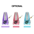 thumbnail image 2 of Transparent Mechanical Metronome with Bell Universal Wind up Metronome with Loud Sound Beat Selection Speed Control for Guitar Piano Violin Drum, 2 of 7