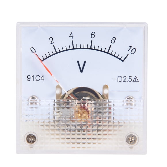 Unique Bargains DC 0-10V Jauge de Tension Analogique pour Plaque Frontale Voltmètre 91C4 Marge d'Erreur 2.5 %
