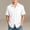 White, variant on OGLCCG Boys Button Down Shirts Cotton Linen Casual Short Sleeve Dress Shirt Summer Beach Tops with Pockets Size 5-15