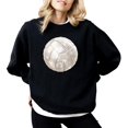 thumbnail image 2 of Volleyball Faux Glitter Sweatshirt for Women Trendy Girly Volleyball Fan Pullover Black Sweatshirt Adult X-Large, 2 of 4