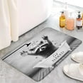 thumbnail image 2 of YOZSLGU Raccoon Bath Mat Funny Animal in The Bathtub Get Naked Grey Creative Memory Foam Bathroom Kitchen Rug, 23.6 x 35 Inch, 2 of 3
