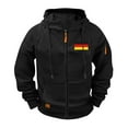 thumbnail image 1 of Ceisia Men's Outdoor Sports Jacket Hooded Long Sleeve Summer Loose Fit with Pockets Gift, 1 of 8