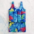 thumbnail image 4 of URMAGIC Kids Boys Girls Floatation Swimsuit with Adjustable Buoyancy Baby Float Suit Swim Vest One Piece Swimwear Bathing Suit 2-9 Years, 4 of 7