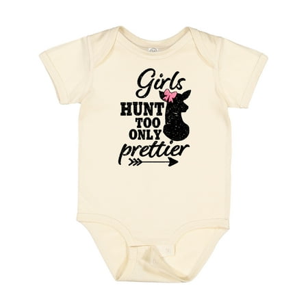 

Inktastic Hunting Girls Hunt Too Only Prettier with Doe and Arrow Gift Baby Girl Bodysuit