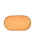 thumbnail image 2 of enjoywould Storage Tray Multipurpose 4 Shapes Solid Wood Square Rectangle Round Ellipse Dinner Breads Plate Home Supplies, 2 of 8
