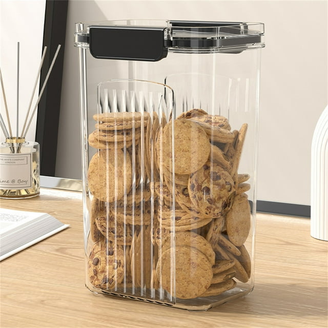 Chmadoxn Storage Trunks,Closet Organizers and Storage, Miscellaneous Grains Barley Storage Jar Nut Candy Dry Storage Jar Transparent Buckle Dry Storage Jar Storage container