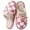 Pink, variant on BERANMEY Bow Slippers for Women Cozy Plaid Womens Slippers Flat Slide Slippers Slip-On Lightweight Comfortable House Slippers Anti-slip Sole for Bedroom Indoor