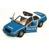 2010 Ford Crown Victoria Police Car, Blue With White Roof - Showcasts 76482 - 1/24 Scale Diecast Model Car (Brand New, but NOT IN BOX) (Brand New but NO BOX)