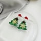 thumbnail image 5 of Aretes de plata BRILLAR 1 par de dibujos animados Navidad estilo 2, 5 of 5