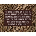 thumbnail image 2 of ArtsyQuotes 18x15 Gold Ornate Wood Framed with Double Matting Museum Art Print Titled - Artsy Quotes Quote: Branch Breaking, 2 of 4