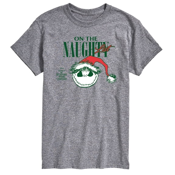 Nightmare Before Christmas - Naughty List Jack - Men's Short Sleeve Graphic T-Shirt